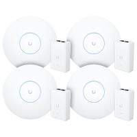 4 Roteadores Wifi 6 Access Point 5.3 Gbps + 4 Injetores Poe+ 4 U6 Pro Ubiquiti Com 4 Fontes 48v 30w - 1