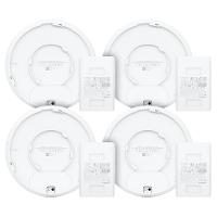 4 Roteadores Wifi 6 Access Point 5.3 Gbps + 4 Injetores Poe+ 4 U6 Pro Ubiquiti Com 4 Fontes 48v 30w - 3