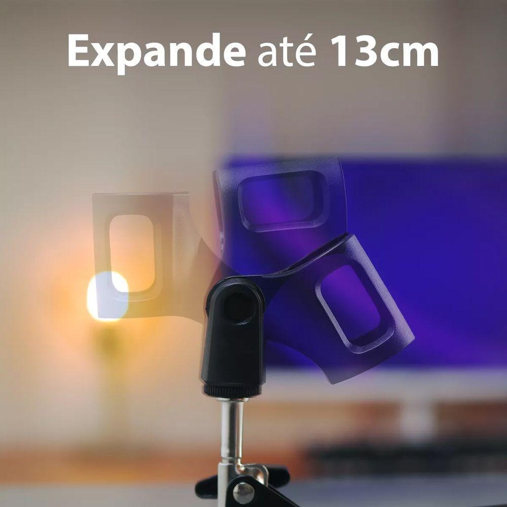 Suporte Pedestal De Microfone Mesa Podcast Transmissao Gravaçao Articulavel Multiuso Resistente Versatil - 7