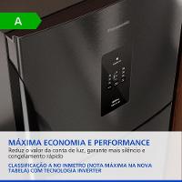 Geladeira Panasonic BT71 Black Inox Look Duplex Frost Free 494L Inverter A - NR-BT71PV4BB 220V - 8