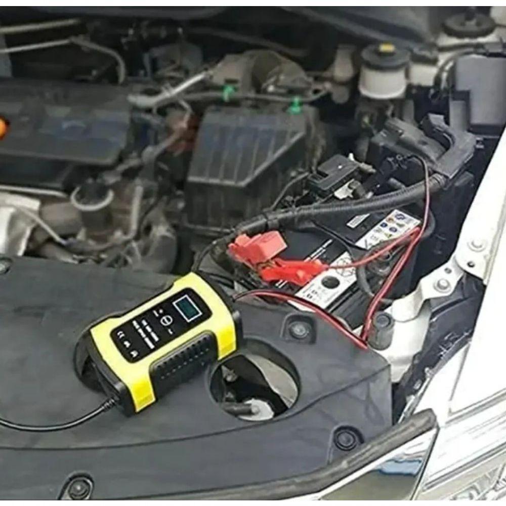 Carregador Inteligente Bateria 4-6ah Tela Lcd Auto Moto 12v - 3