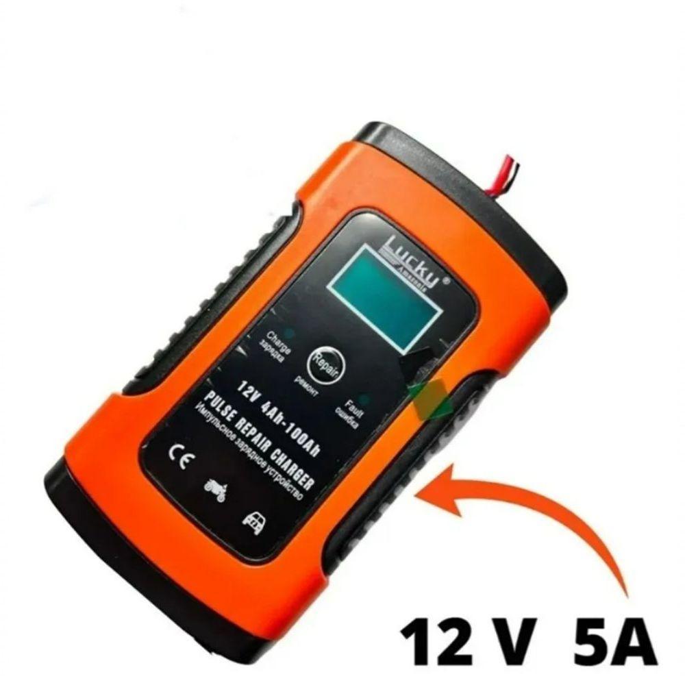 Carregador Inteligente Bateria 4-6ah Tela Lcd Auto Moto 12v - 4