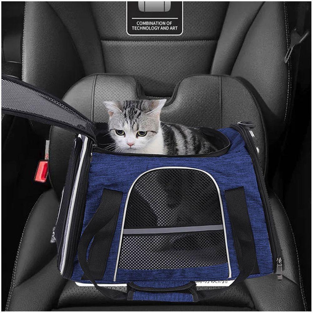 Bolsa Transporte Gato Cachorro Cao Pet Faixa Refletiva Animal De Estimaçao Pequeno Porte Passeio Onibus Aviao - 3