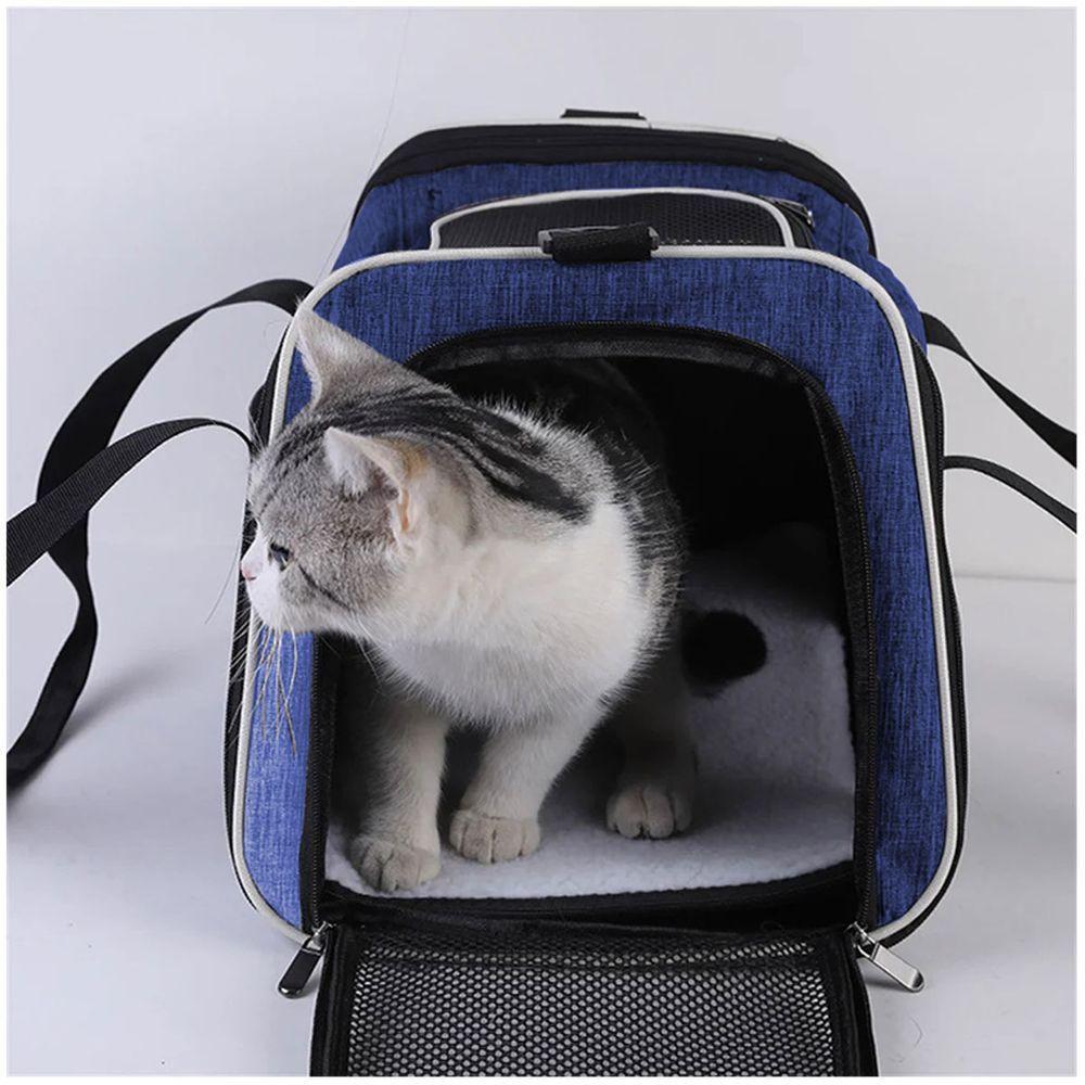 Bolsa Transporte Gato Cachorro Cao Pet Faixa Refletiva Animal De Estimaçao Pequeno Porte Passeio Onibus Aviao - 9