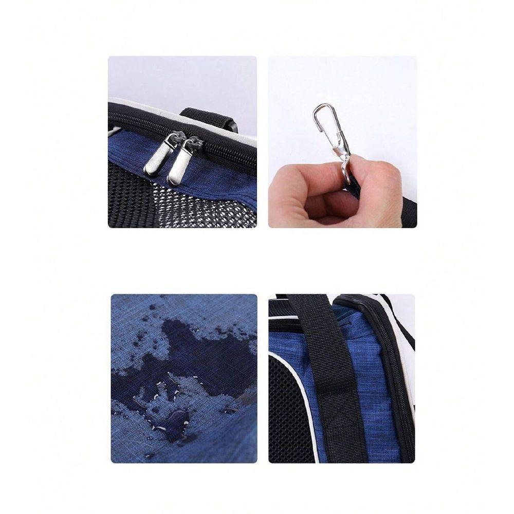 Bolsa Transporte Gato Cachorro Cao Pet Faixa Refletiva Animal De Estimaçao Pequeno Porte Passeio Onibus Aviao - 10