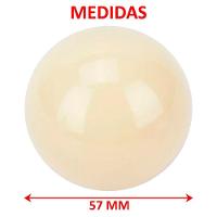 Kit 8 Bolas Bolão De Bilhar Sinuca Profissional Branco 57mm - 5