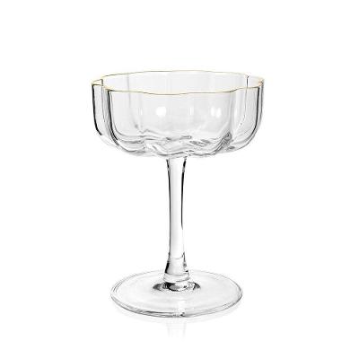 Taça Copa E Cia Vitreo Com Filete Dourado Drink/sobremesa 110 Ml