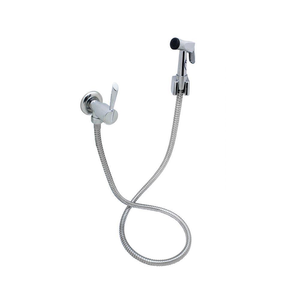 Ducha Higiênica Chuveirinho Gatilho Metal Cromado 1/4 Volta - 2
