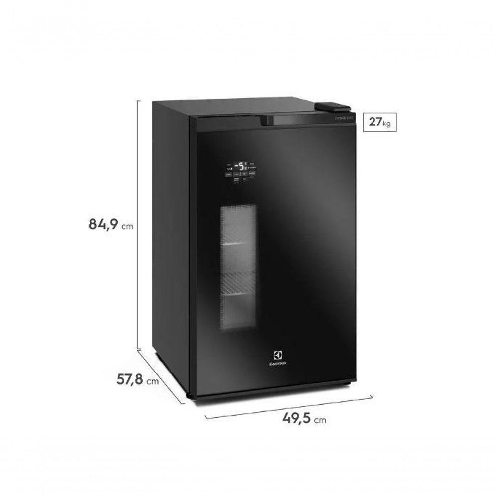 Cervejeira Home Bar Electrolux Frost Free 100L Porta De Vidro EB100 Preto 110V - 3