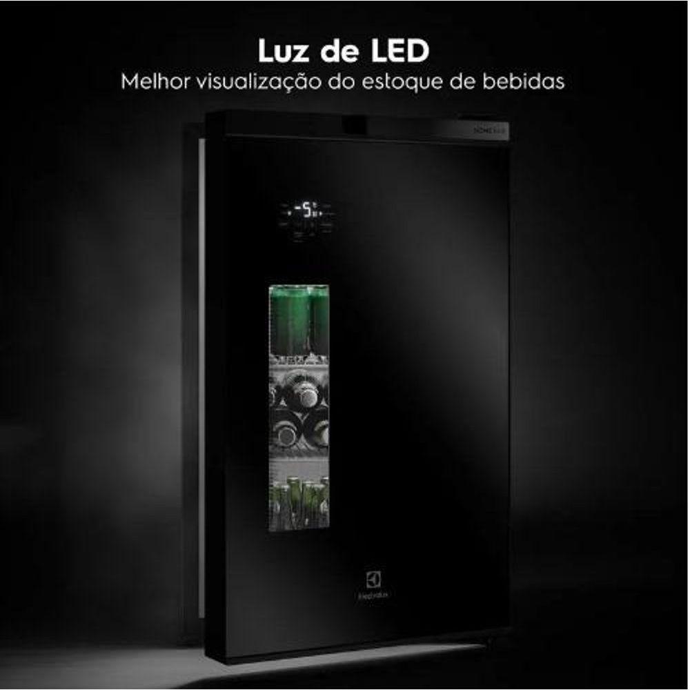 Cervejeira Home Bar Electrolux Frost Free 100L Porta De Vidro EB100 Preto 110V - 8