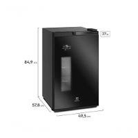 Cervejeira Home Bar Electrolux Frost Free 100L Porta De Vidro EB100 Preto 110V - 3