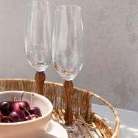 Jogo De Taças Copa E Cia 6 Peças Wood Espumante 235 Ml - 3