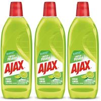 Kit 3 Limpador Diluível Ajax Fresh Limão Limpeza Pesada 1 Litro - 1