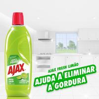 Kit 3 Limpador Diluível Ajax Fresh Limão Limpeza Pesada 1 Litro - 2