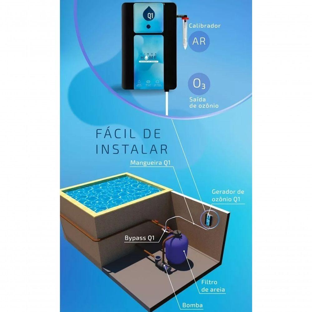 Gerador De Ozônio Para Piscinas Até 15 Mil Litros Home 15 - Q1 Ambiental - 5