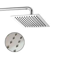Chuveiro Ducha Inox 20x20 Cromado Slim Suporte Redondo - 1