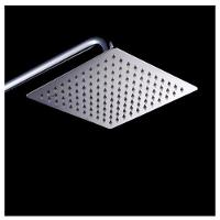 Chuveiro Ducha Inox 20x20 Cromado Slim Suporte Redondo - 6