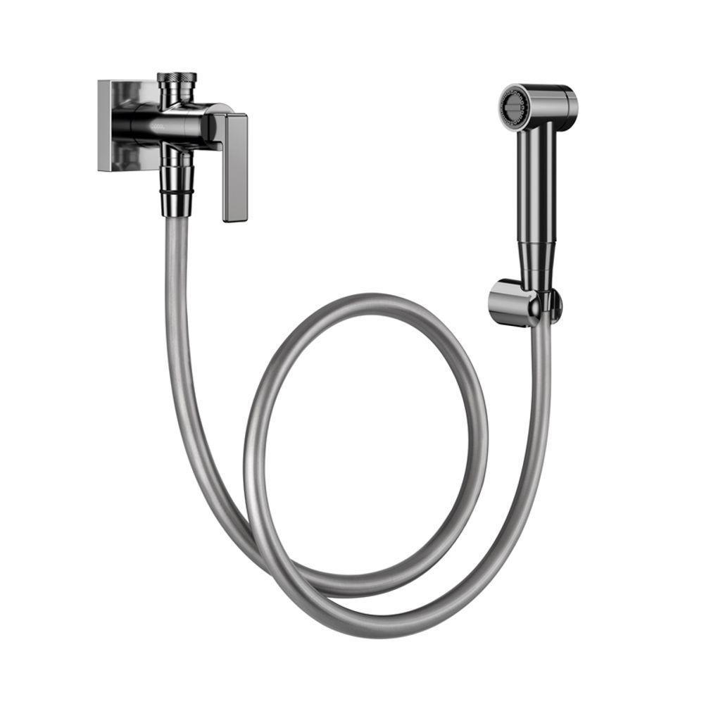 Ducha Higiênica Docol Stillo 823748 Com Registro E Derivação Grafite Polido - 1