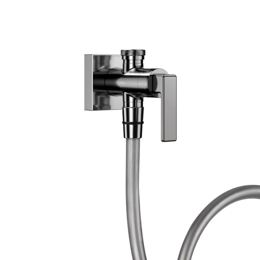 Ducha Higiênica Docol Stillo 823748 Com Registro E Derivação Grafite Polido - 3