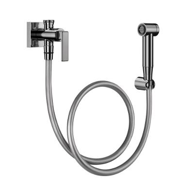 Ducha Higiênica Docol Stillo 823748 Com Registro E Derivação Grafite Polido