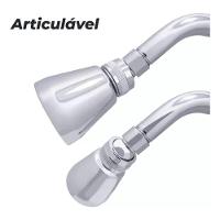 Ducha Chuveiro Articulável Parede Gás E Solar Cromado Metal Luxo - 5