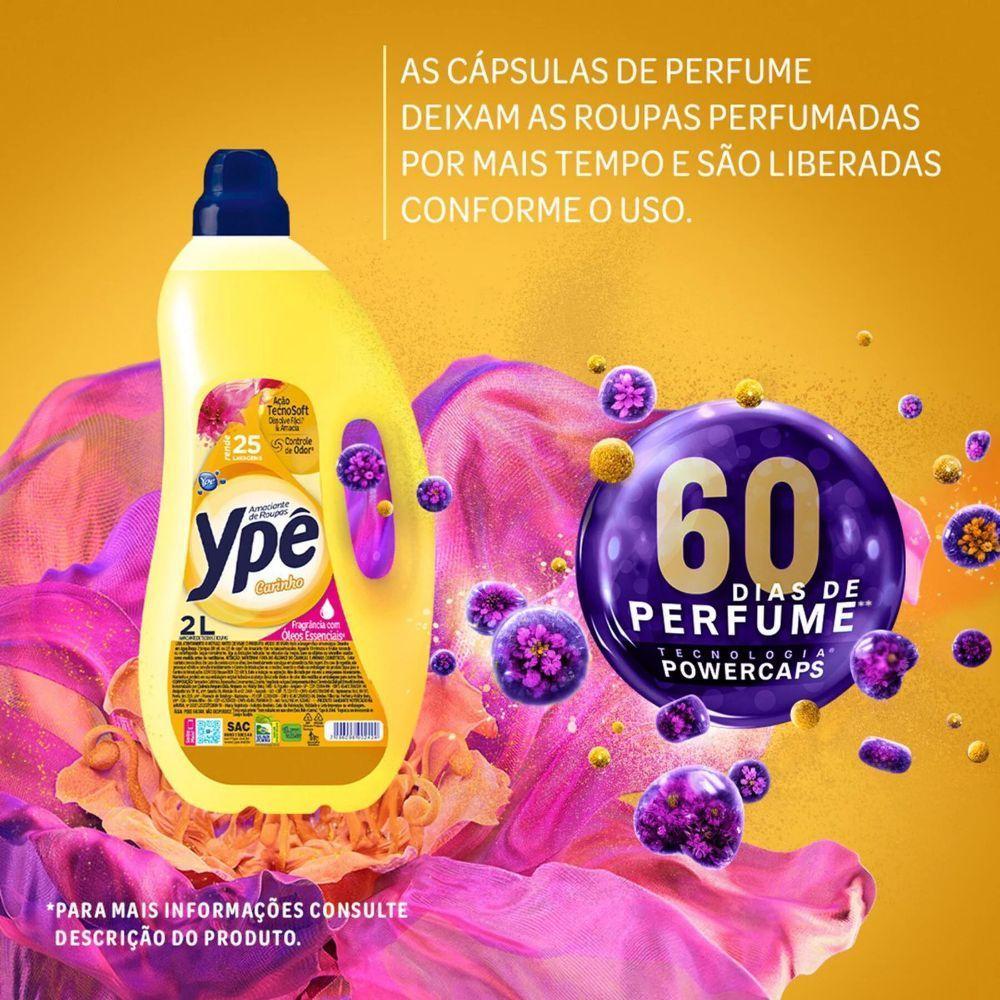 Kit 2 Amaciante De Roupas Tradicional Ypê Carinho 2l - 2