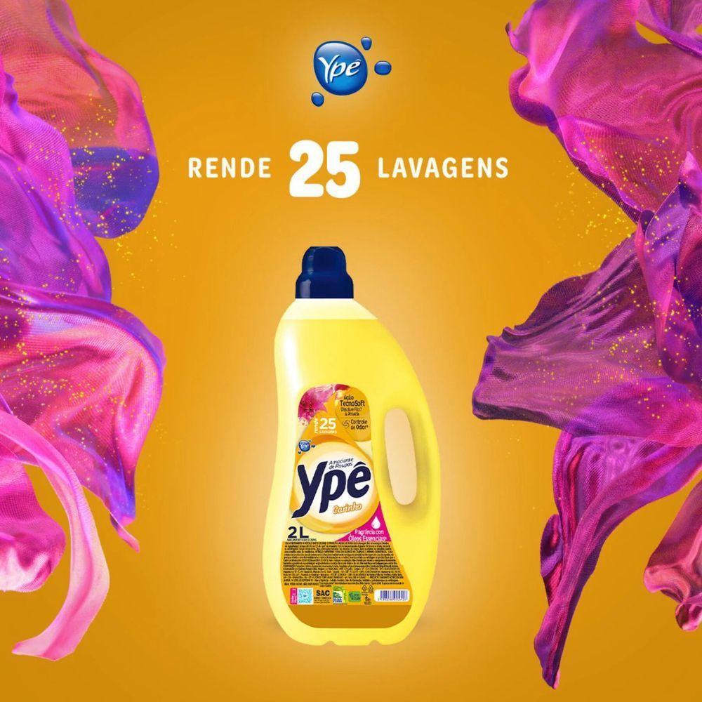 Kit 2 Amaciante De Roupas Tradicional Ypê Carinho 2l - 5