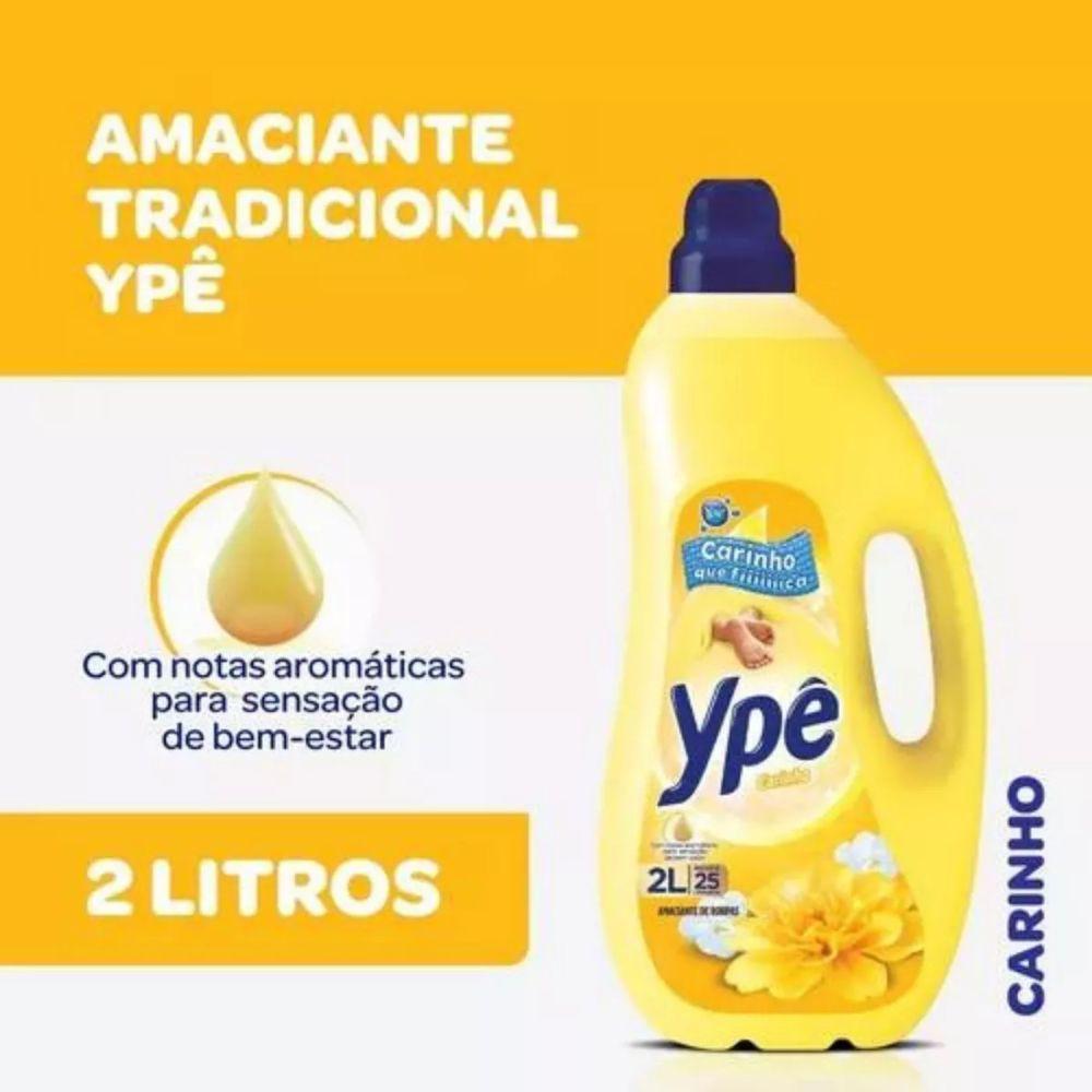 Amaciante De Roupas Tradicional Ypê Carinho 2l - 6