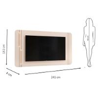 Painel Para Tv Suspenso Ariana E Aparador Buffet Mercuri Off White – Dj Móveis