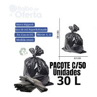 Saco De Lixo 30 Litros Super Reforçado Preto - 50 Unidades - 3