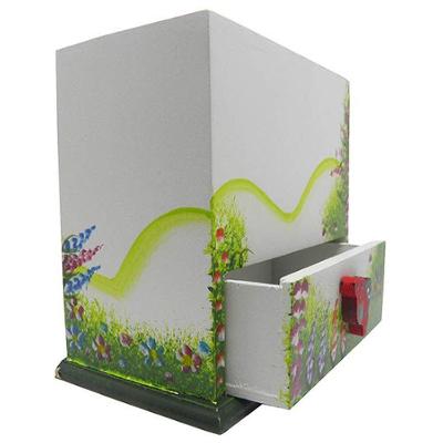 Porta Joias Cordao Organizador Cofre Branco/Rosa