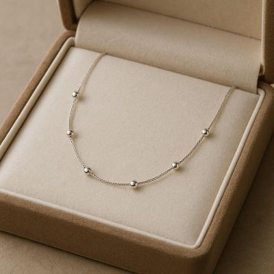 Corrente Veneziana Com Bolinhas Em Prata 925 45 Ou 60 Cm Tamanho 45cm