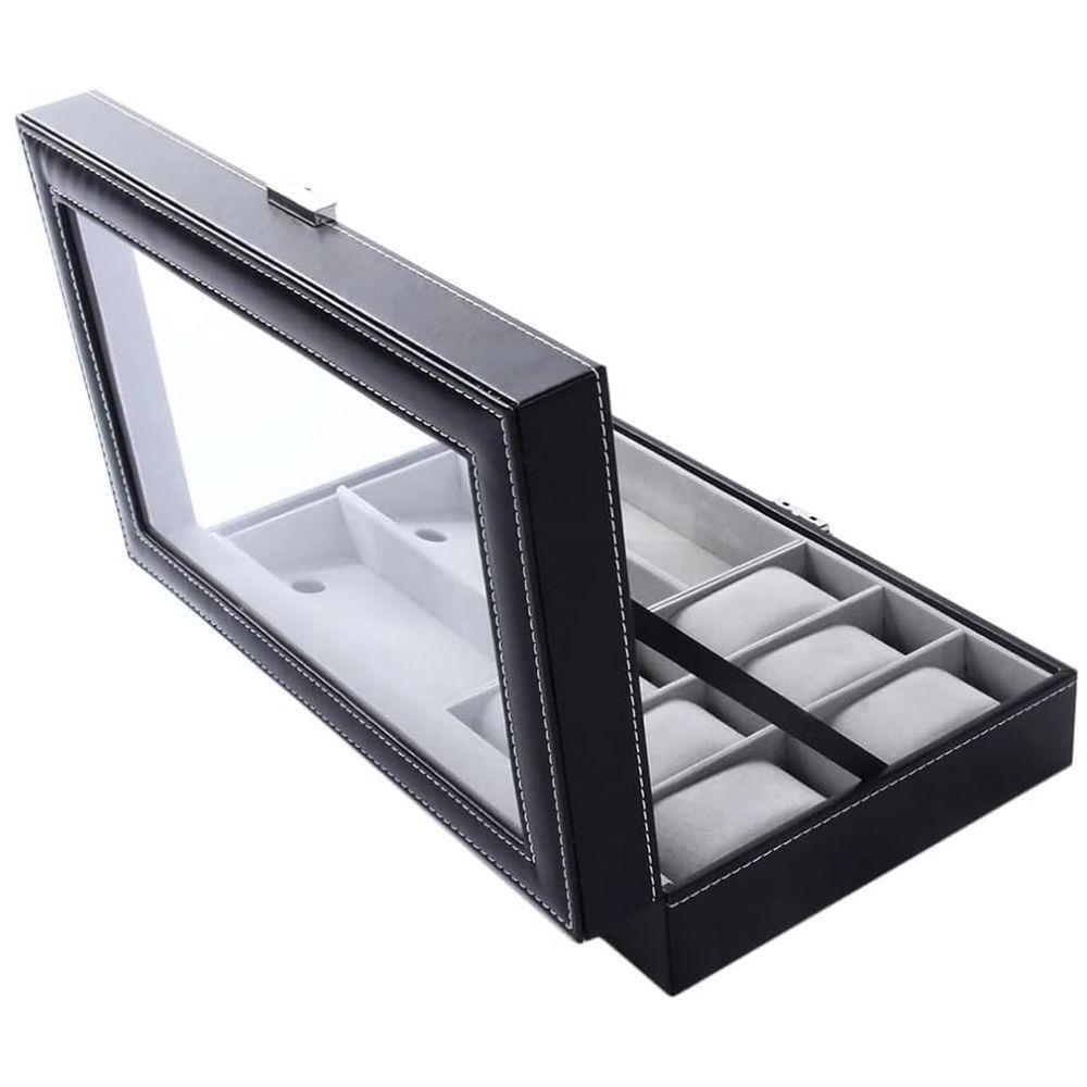 Porta Relogio Oculos De Sol Pulseira Caixa Estojo Expositor Luxo Orgnizaçao Mesa Penteadeira Armario Multiuso Resistente - 5