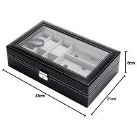 Porta Relogio Oculos De Sol Pulseira Caixa Estojo Expositor Luxo Orgnizaçao Mesa Penteadeira Armario Multiuso Resistente - 7