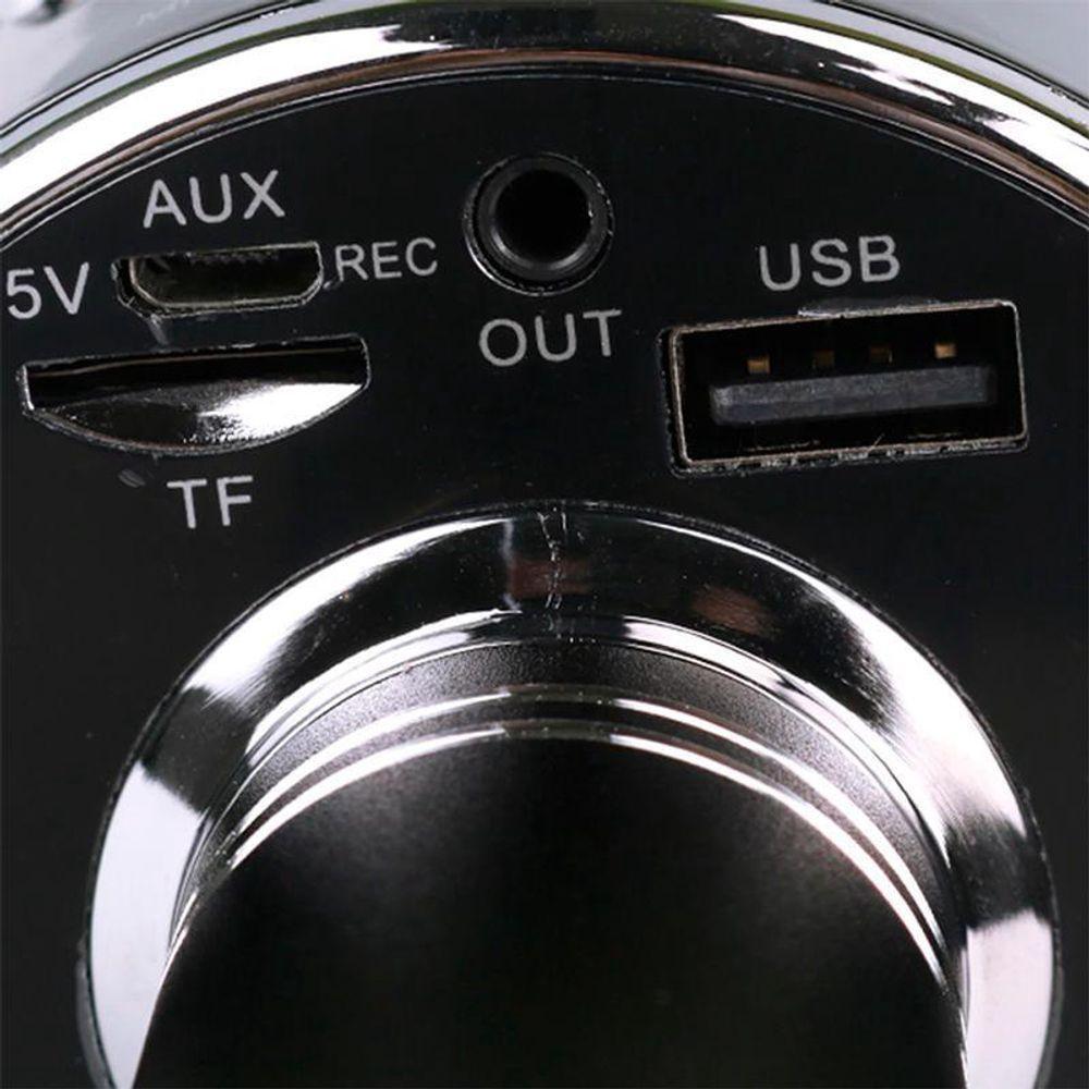 Microfone Bluetooth Sem Fio Recarregável Karaoke Youtuber - Preto - 2