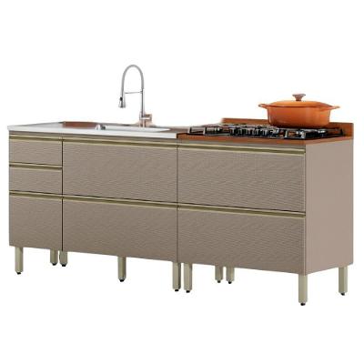 Balcao Pia 120 Cm E Balcao 80 Cm Com Tampo Proenca Nogueira Nude Prime Demartez Nogueira Nude Prime