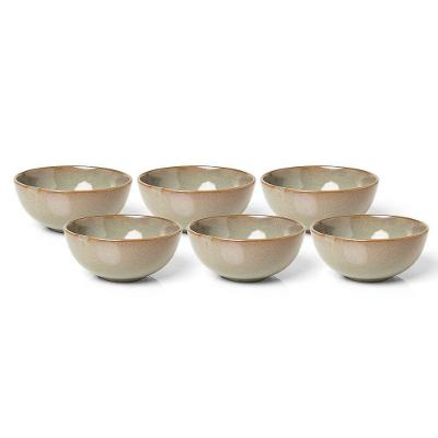 Jogo De Bowl Copa E Cia 6 Peças Reative Em Cerâmica Verde