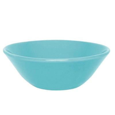 Kit 12 Tigelas Bowl Conic Azul Claro Oxford Cerâmica 500ml