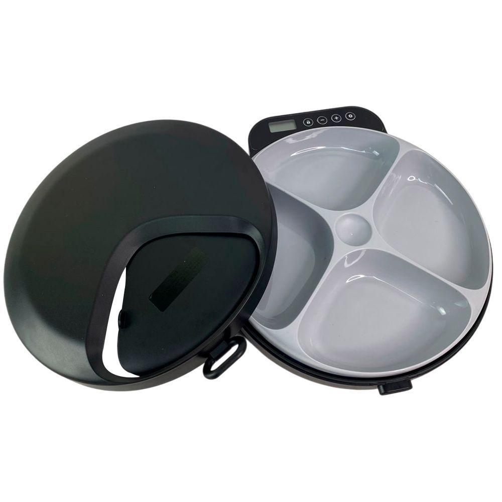 Comedouro Automatico Gato Cachorro Pet Horario Programavel Animais Estimaçao Raçao Comida Petiscos Dieta Viagem Passeio - 6