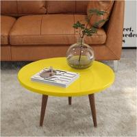 Mesa De Centro Leggs Bellagio 67cm Amarela - 6
