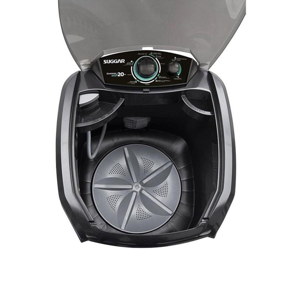 Tanquinho Lavamax Eco 20 Kg Preta Suggar 110V - 4