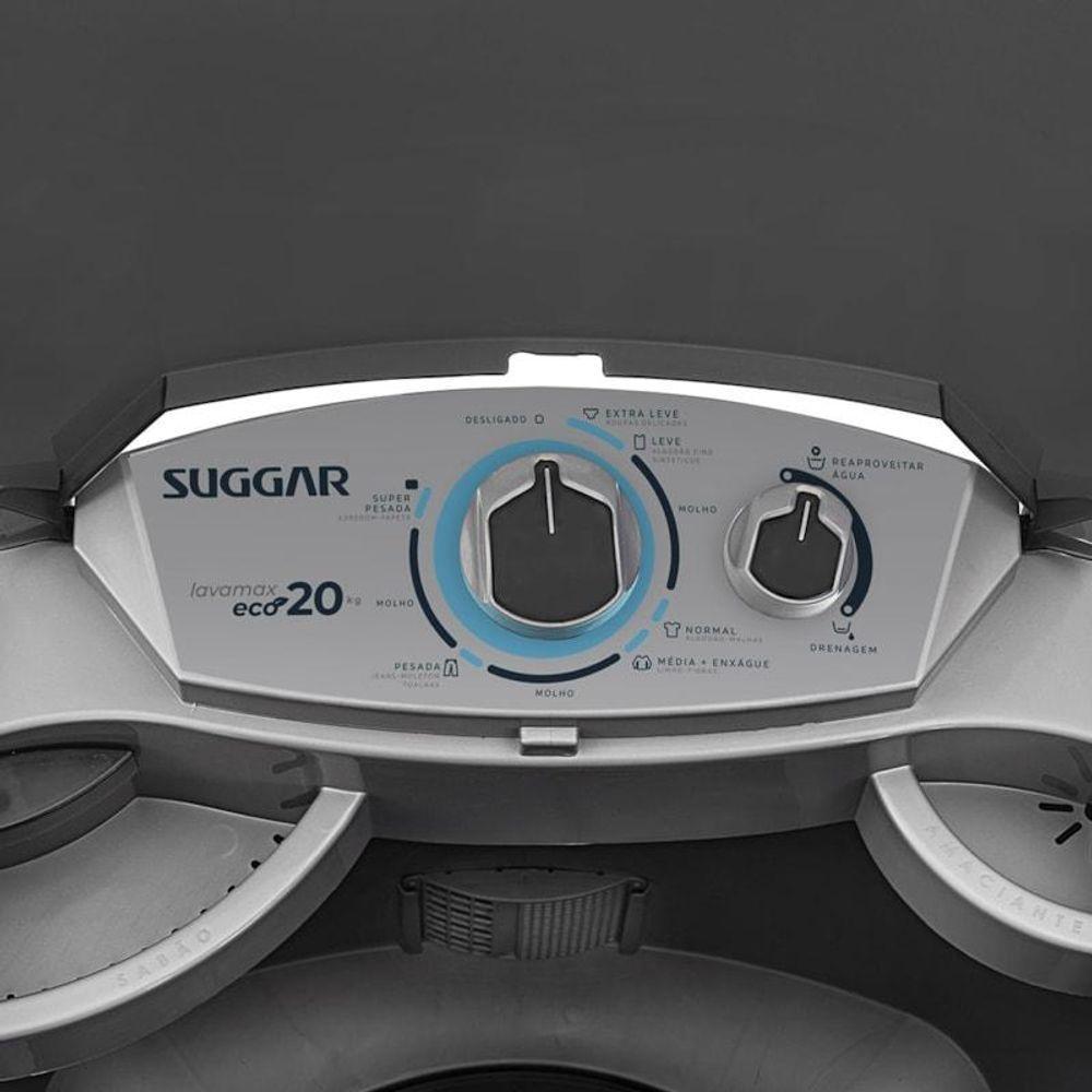 Tanquinho Lavamax Eco 20 Kg Prata Suggar 110V - 6