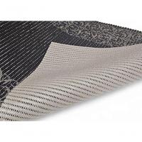 Tapete Passadeira Capacho Emborrachada Antiderrap. 0,65x1,00 Barrado Preto Bege - 7