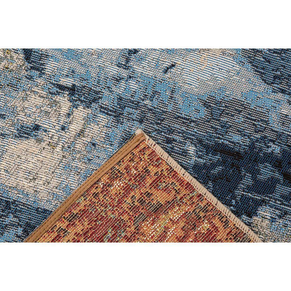 Tapete Sala Egípcio Paris 04 Azul 1,40x2,00m Edantex - 6