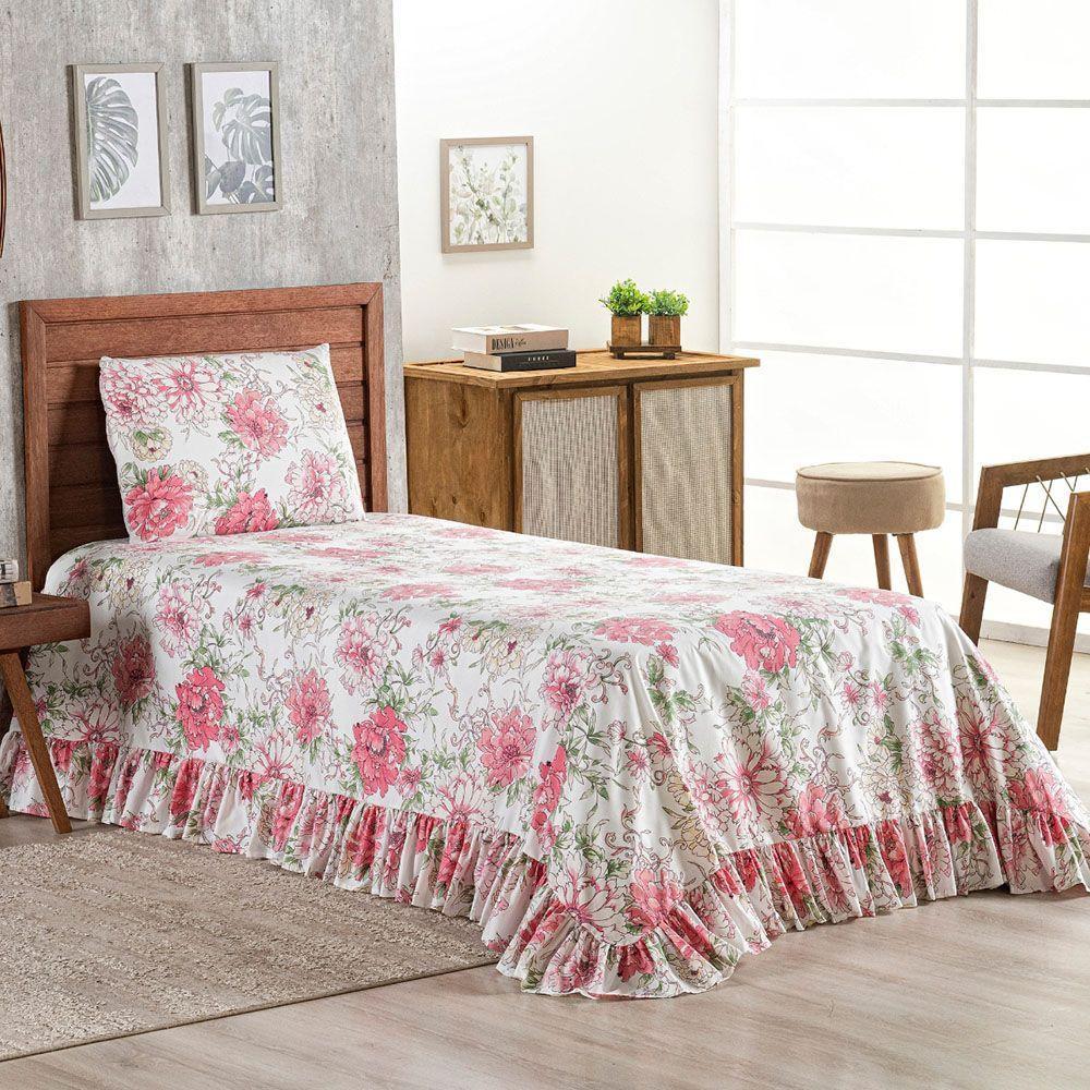 Colcha Queen Pratica 3 Peças - Cor 2 - 100% Poliéster - 2