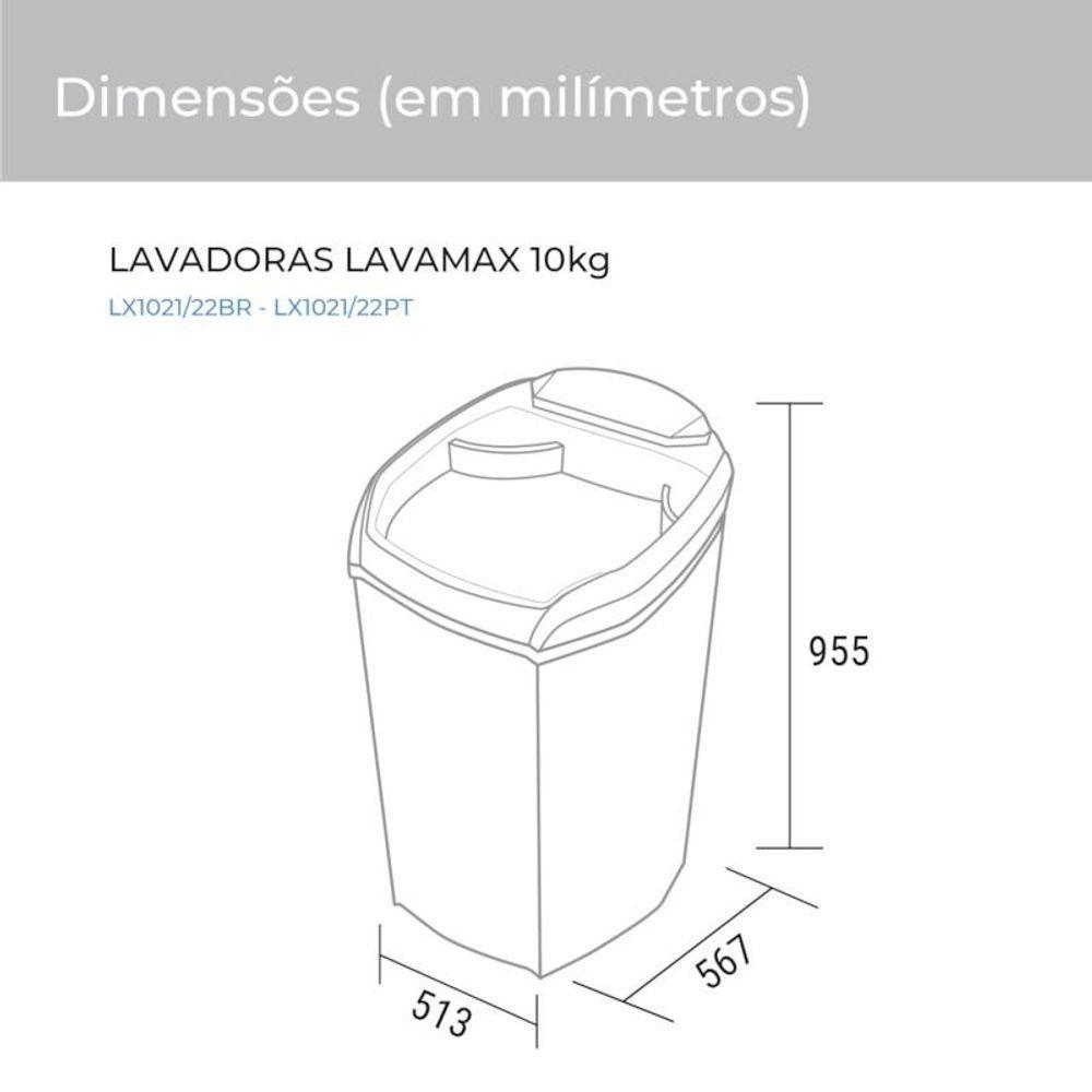 Tanquinho Lavamax Eco 10 Kg Prata Suggar 220V - 10