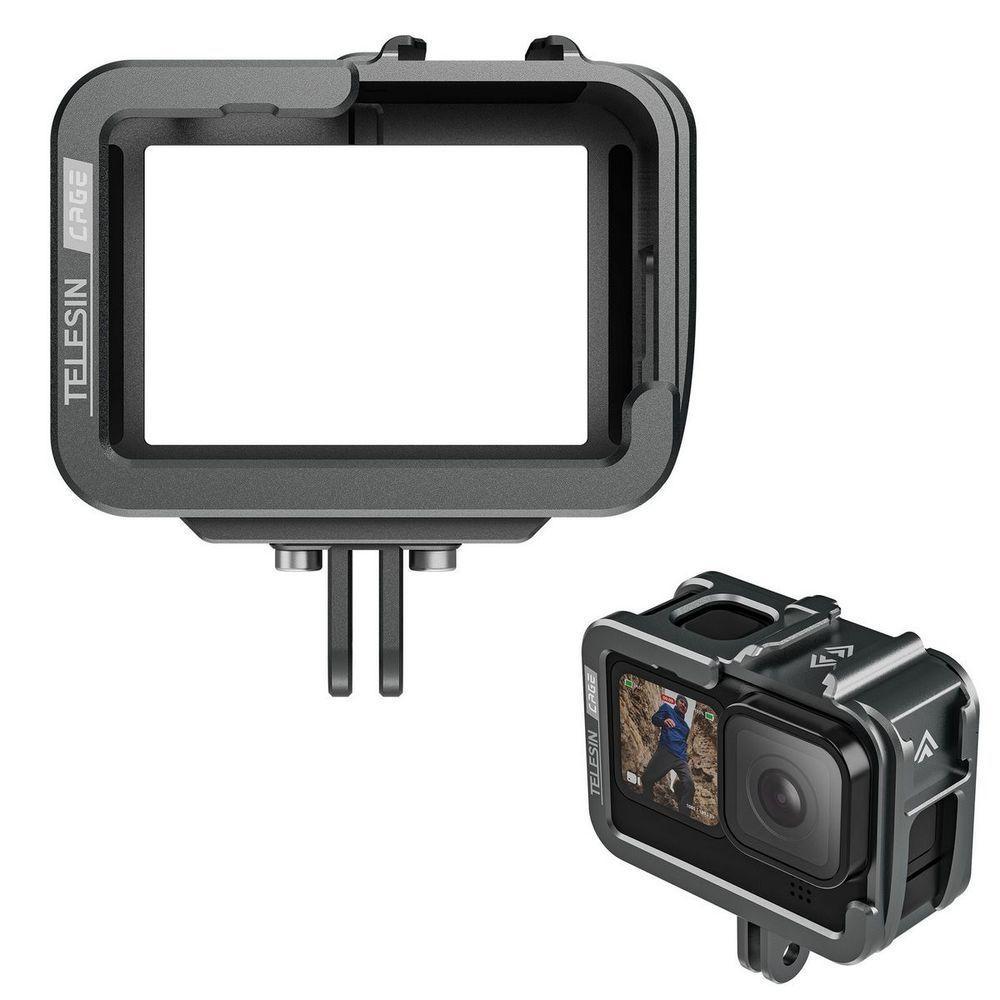 Frame De Alumínio Para Câmeras Gopro 12/11/10/9 - Telesin - 1
