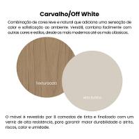 Mesa De Centro Sala 91 Cm Lucca 4150 Arly Carvalho Off White
