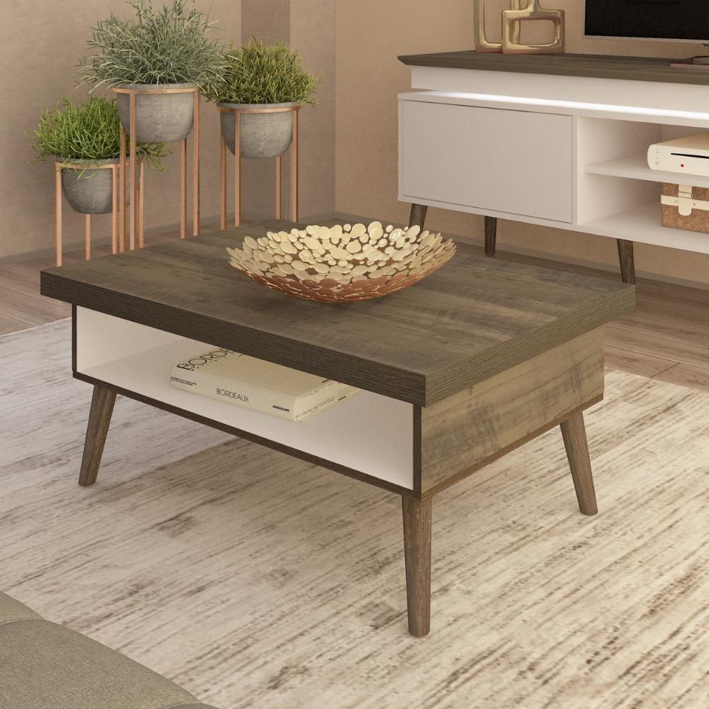 Mesa De Centro Sala 91 Cm Lucca 3840 Arly Pinho Off White - 8