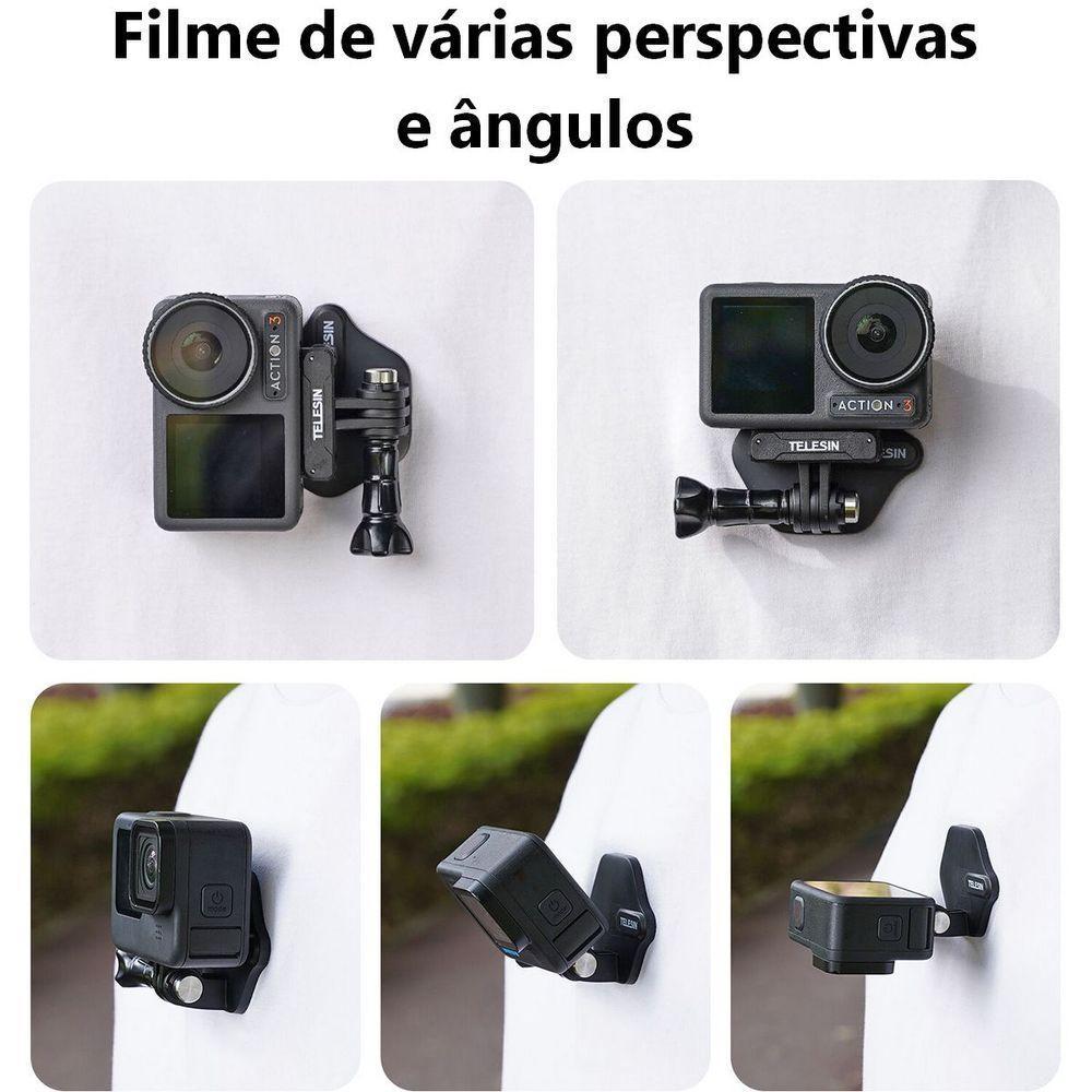 Suporte Pescoço Magnético Para Câmera Gopro E Similares - Telesin - 4
